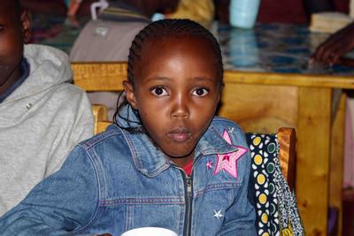Immagine di un piccolo ospite dell'orfanotrofio "Children's home St. Patrick"