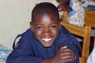 Immagine di un piccolo ospite dell'orfanotrofio "Children's home St. Patrick"