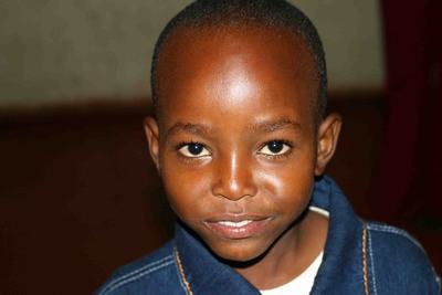 Immagine di un piccolo ospite dell'orfanotrofio "Children's home St. Patrick"