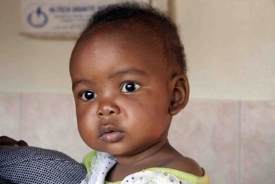 Immagine di un piccolo ospite dell'orfanotrofio "Children's home St. Patrick"