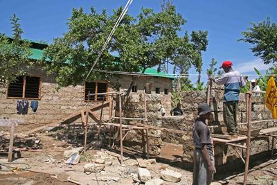 Immagine della costruzione del "Children's home St. Patrick"