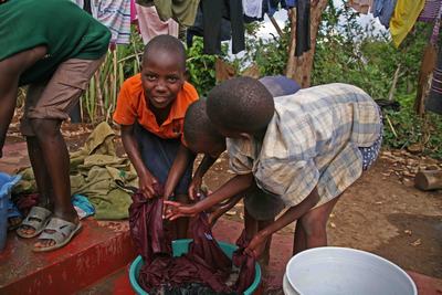 Immagine della vita quotidiana al "Children's home St. Patrick"