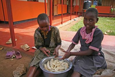 Immagine della vita quotidiana al "Children's home St. Patrick"