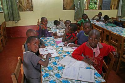 Immagine della vita quotidiana al "Children's home St. Patrick"