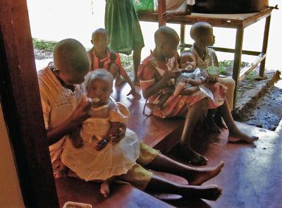 Immagine della vita quotidiana al "Children's home St. Patrick"