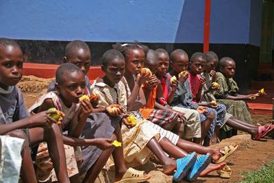Immagine della vita quotidiana al "Children's home St. Patrick"